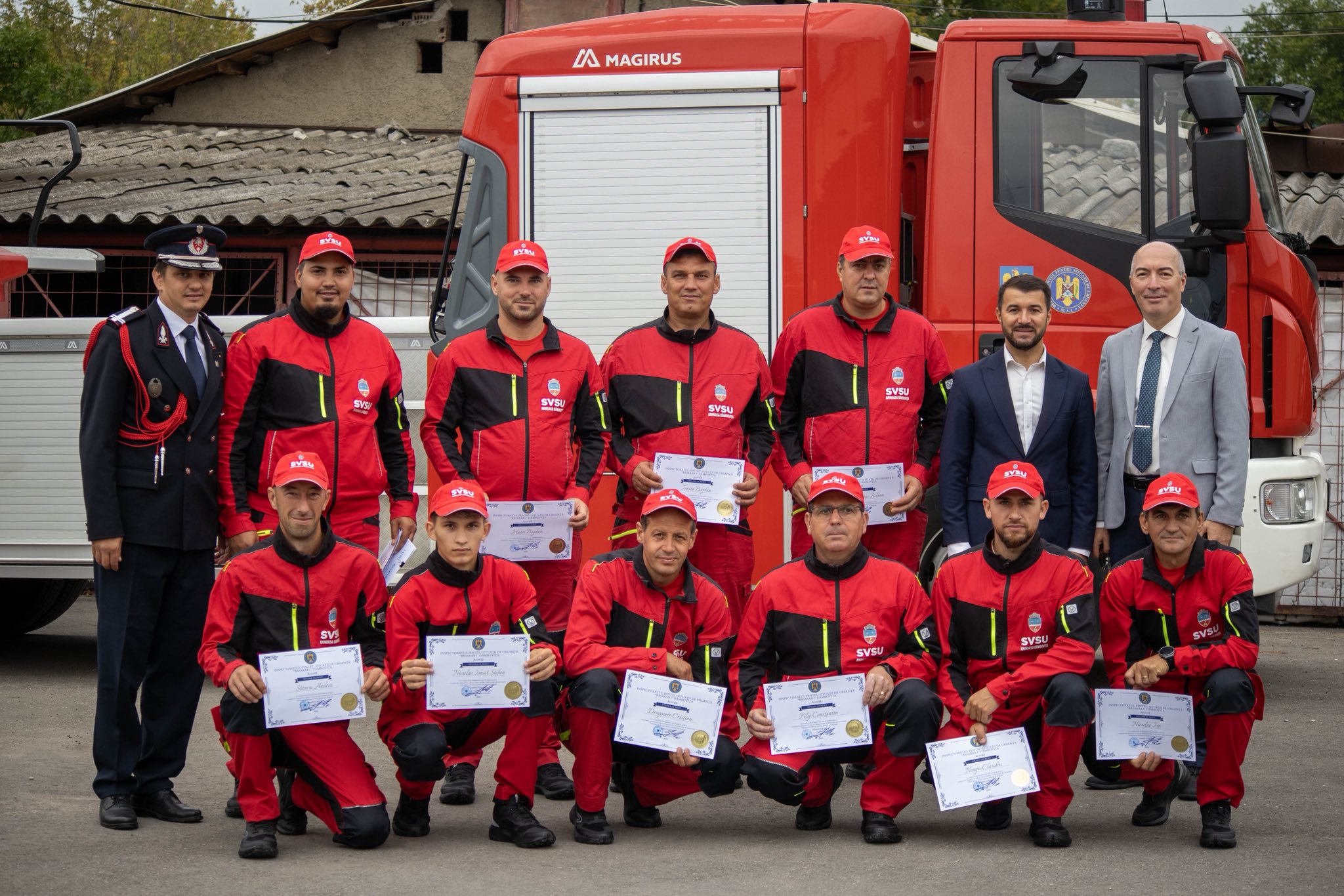 SVSU Aninoasa, exemplu de excelență premiat de Ziua Pompierilor. Primarul Vlăduț Niculae: „Suntem mândri de voi!”